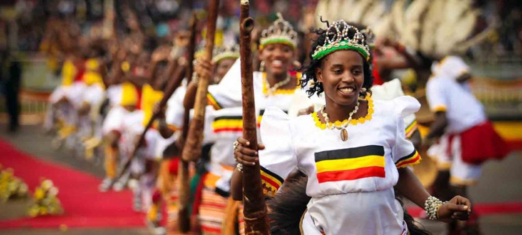 Welcome troupe at the airport